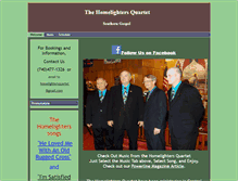 Tablet Screenshot of homelightersquartet.com